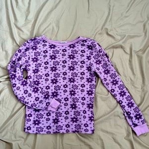 Y2K Purple Flower Thermal